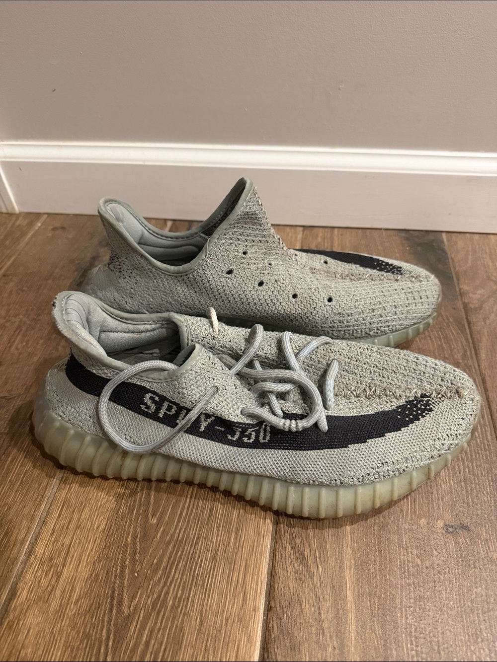 Yeezy Boost 350 V2 Light Gray with Black Stripe